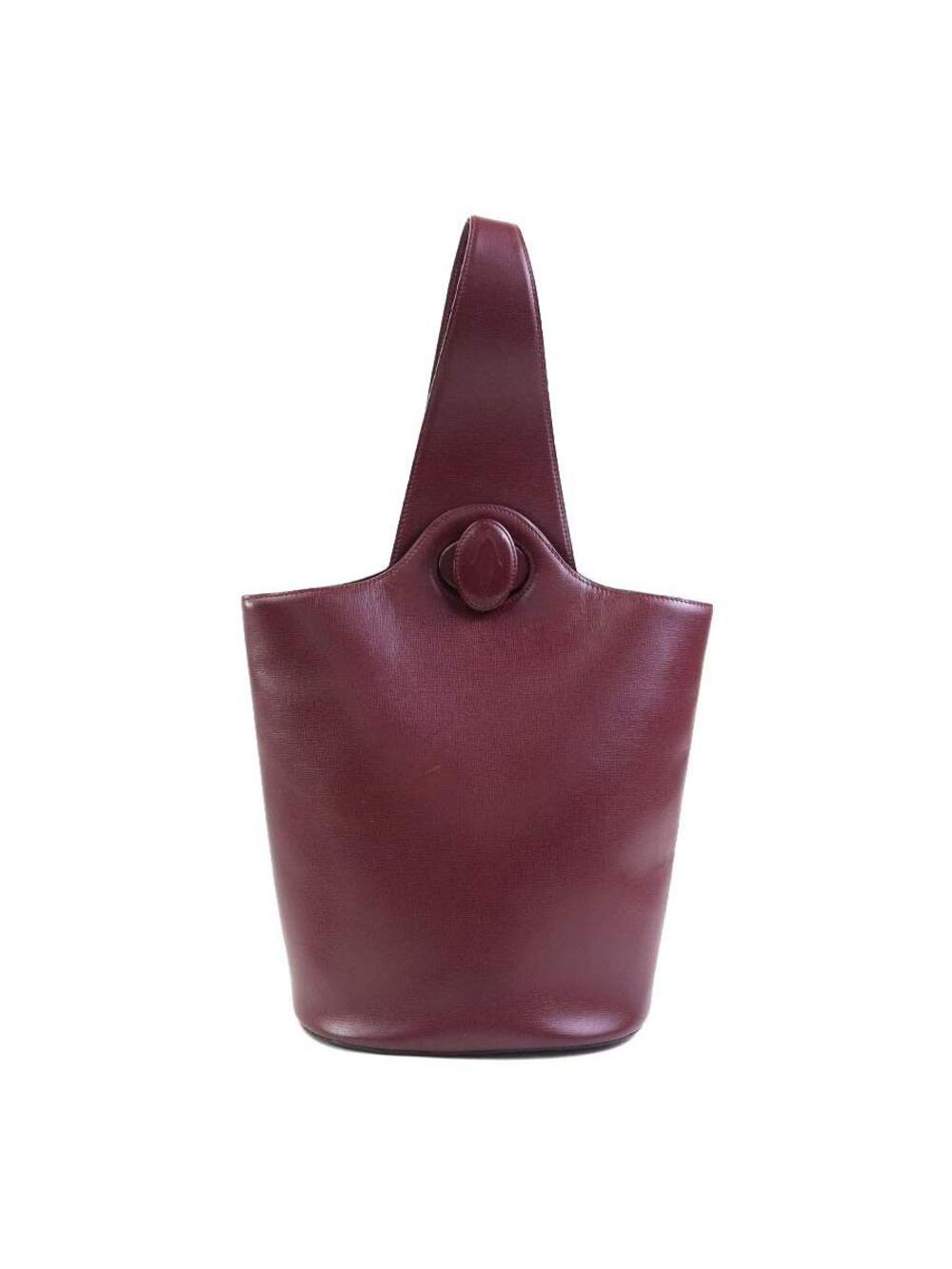 Auth Cartier Shoulder Bag Burgundy #355107C25B
